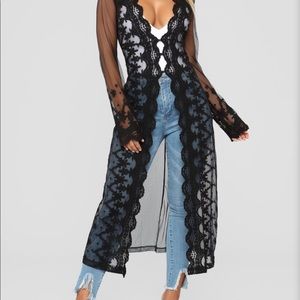 Fashion Nova Lace Duster/Kimono